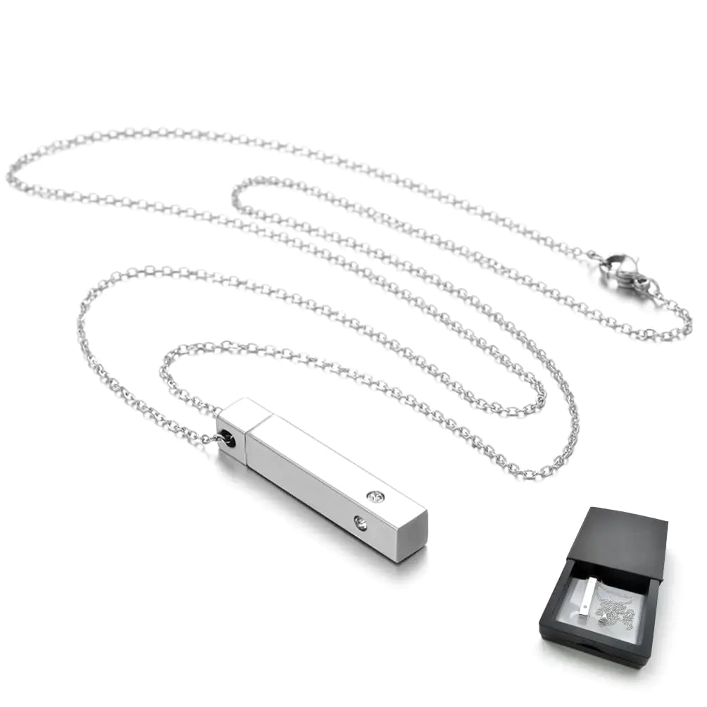 Stainless Steel Aromatherapy Necklace | JEAN SMILE