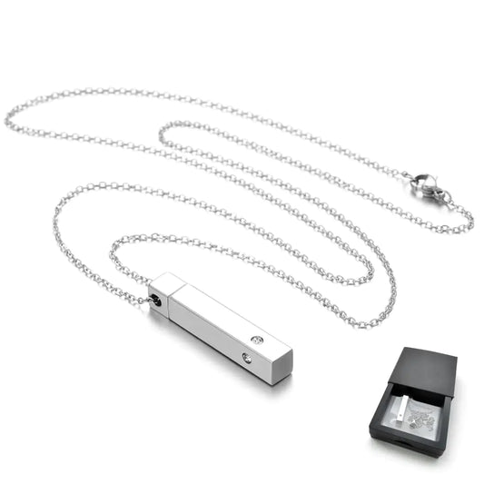 Stainless Steel Aromatherapy Necklace | JEAN SMILE