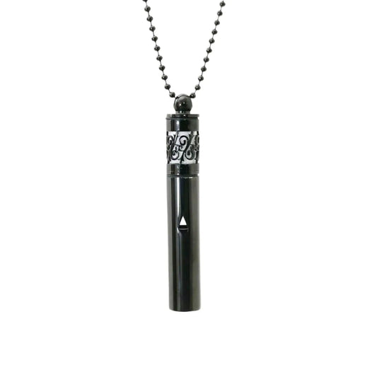 Mindful Breathing & Aromatherapy Necklace – Stainless Steel Essential Oil Diffuser Pendant
