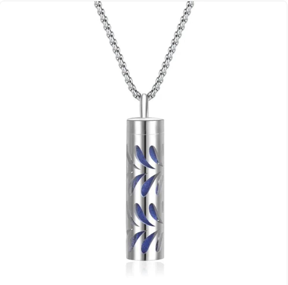 Aromatherapy Diffuser Necklace – 316L Stainless Steel Pendant for Essential Oils, Adjustable Chain, Geometric Design, Mindfulness & Stress Relief Jewelry
