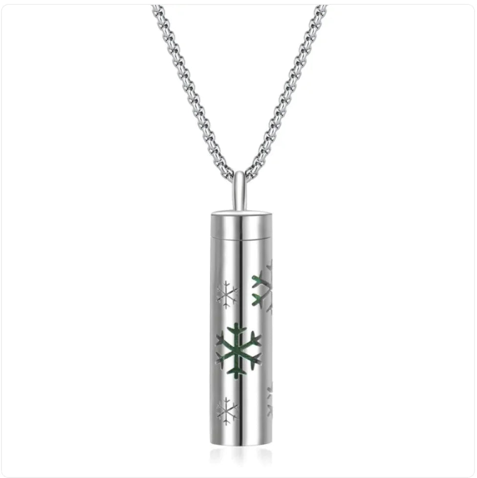 Aromatherapy Diffuser Necklace – 316L Stainless Steel Pendant for Essential Oils, Adjustable Chain, Geometric Design, Mindfulness & Stress Relief Jewelry